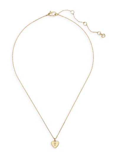 KATE SPADE WOMEN'S INITIAL HERE GOLD-PLATED PENDANT NECKLACE