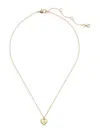 Kate Spade Women's Initial Here Gold-plated Pendant Necklace In J
