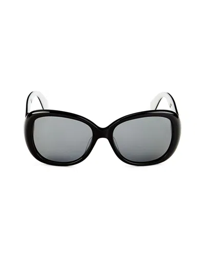 Kate Spade Women's Judyann 56mm Square Sunglasses In Black