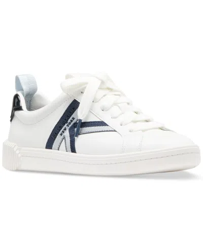 Kate Spade Women's K As In Kate Court Sneakers In True White,pale Saphire Multi