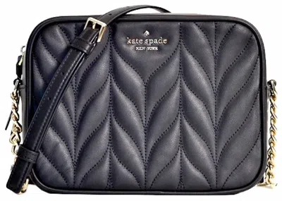 Pre-owned Kate Spade Women's  Briar Lane Quilted Camera Bag In Black