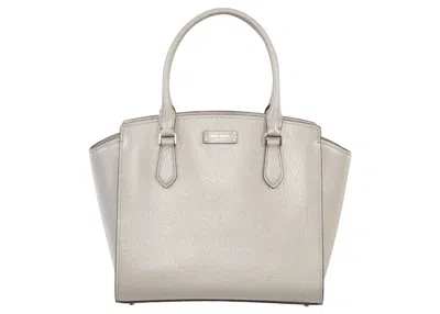Pre-owned Kate Spade Women's  Jeanne Satchel Bag Medium In Warm Beige/black