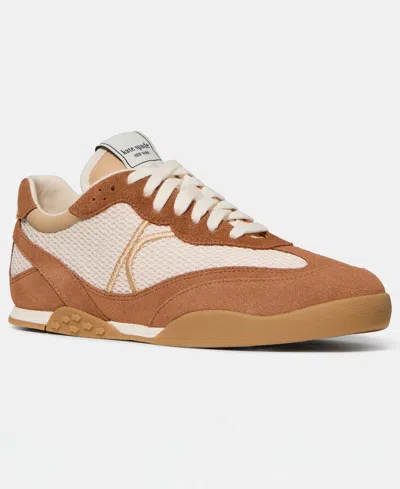 Kate Spade Drift Panelled Lace-up Sneakers In Brown
