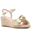 Kate Spade Women's Leandra Espadrille Wedge Sandals In Gold
