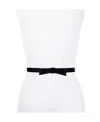 Kate Spade Women's Leather Bow Belt In Black