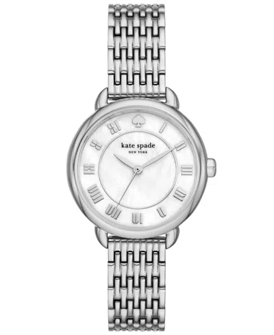 Kate Spade Women's Lily Avenue Stainless Steel Watch 34mm In Silver-tone