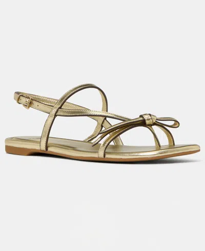 Kate Spade New York Loop Metallic Ankle Strap Sandal In Gold