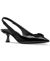 Kate Spade New York Lover Slingback Pointed Toe Kitten Heel Pump In Black