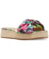 Kate Spade Lucie Espadrille Platform Slide Sandal In Orchid Bloom