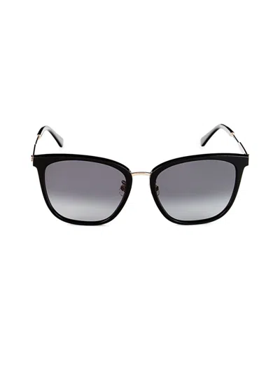 Kate Spade Women's Maeve 57mm Square Sunglasses In Black