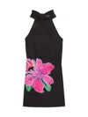 KATE SPADE WOMEN'S MAINLINE FLORAL APPLIQUÉ SHIFT DRESS