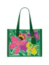 KATE SPADE WOMEN'S MANHATTAN ORCHID BLOOM CANVAS TOTE BAG