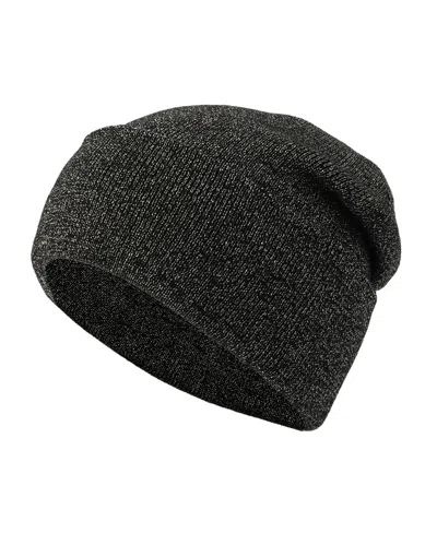 Kate Spade Women's Metallic Beanie Hat In Gunmetal