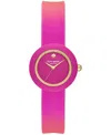KATE SPADE WOMEN'S MINI PARK ROW PINK SILICONE WATCH 28MM