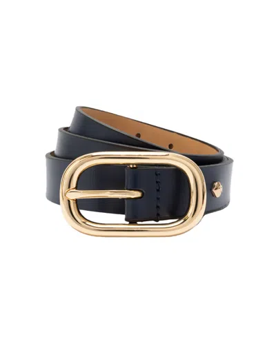 Kate Spade Women's Molten Buckle Belt In Black