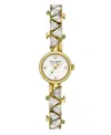 Kate Spade Women's Monroe Three-hand Gold-tone Stainless Steel Bracelet Watch, 20mm In Gold-tone