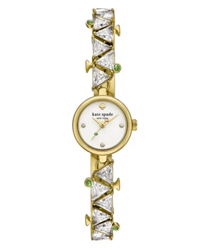 Kate Spade Women's Monroe Three-hand Gold-tone Stainless Steel Bracelet Watch, 20mm