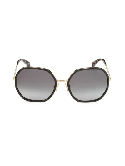 Kate Spade Women's Nicola 58mm Oval Sunglasses In Dark Grey