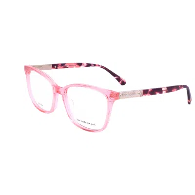 Kate Spade Stylish Rectangular Eyeglasses For Women In Pink