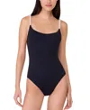 Kate Spade Women's Pearl Strap One-piece Swimsuit In Black