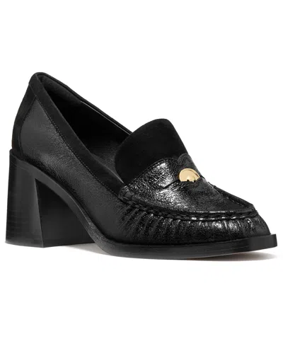 Kate Spade Women's Penni Block Heeled Loafer Pumps In Black