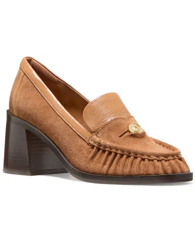 Kate Spade Women's Penni Block Heeled Loafer Pumps In Bungalow