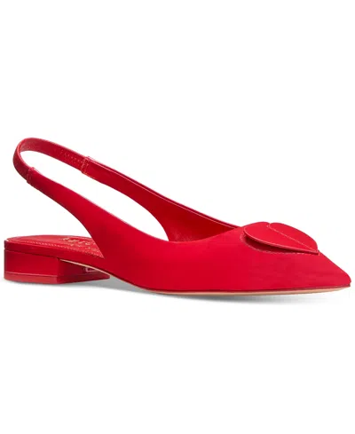 Kate Spade Women's Perfect Pair Heart Slingback Pumps In Cherry Rouge