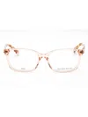 Kate Spade Women's Rectangular Mini Plastic Eyeglasses In Pink