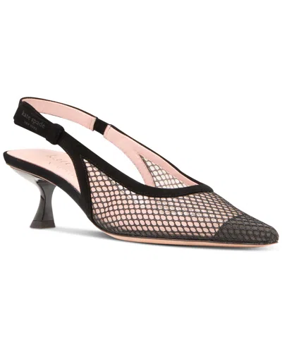 KATE SPADE WOMEN'S RILEY SLINGBACK KITTEN-HEEL PUMPS