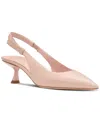 Kate Spade New York Riley Slingback Pointed Toe Kitten Heel Pump In Pale Vellum