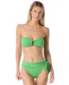 Kate Spade Women's Ring Front Bandeau Top In Animal Print