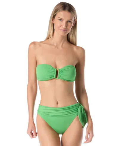 Kate Spade Women's Ring Front Bandeau Top In Animal Print