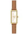 Kate Spade Women's Rosedale Brown Leather Watch 32mm In Brown