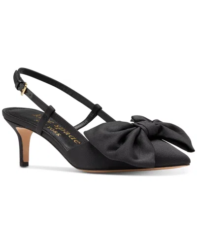 Kate Spade Women's Rue Slingback Bow Pumps In Black