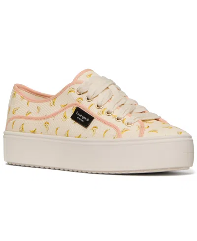 KATE SPADE WOMEN'S SAM ICON LACE-UP PLATFORM SNEAKERS