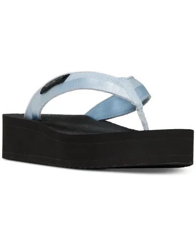 Kate Spade New York Sam Icon Platform Wedge Flip Flop In Blue