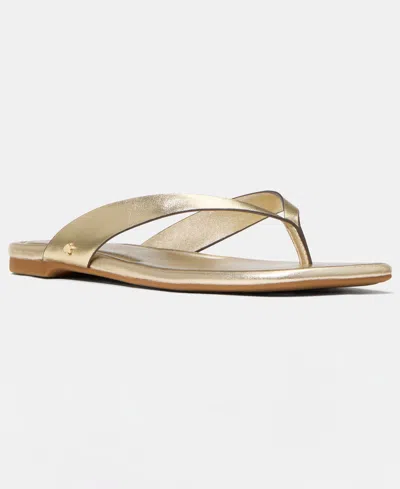 Kate Spade Women's Sandie Flip Flop Slip-on Sandals In Gold