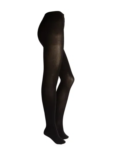 Kate Spade Women's Semi Sheer Tights In Black