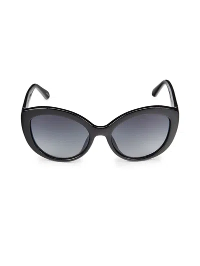 Kate Spade Women's Sherrie 55mm Cat Eye Sunglasses In Black