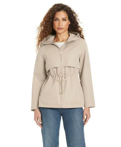 Kate Spade Women's Short Zip Up Anorak Coat In Neutral