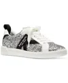 Kate Spade K As In Kate Glitter Court Sneakers In Silver Multi