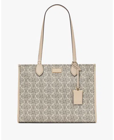 Kate Spade Women's Spade Flower Coated Canvas Large Tote Bag In Neutral Multi