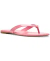 Kate Spade New York Spade Flower Patent Leather Flip Flop In Ruby Citrus