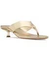 Kate Spade Spade Flower Kitten Heel Sandals In Pale Gold