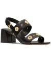 Kate Spade Women's Spade Flower Studded Block Heel Sandals