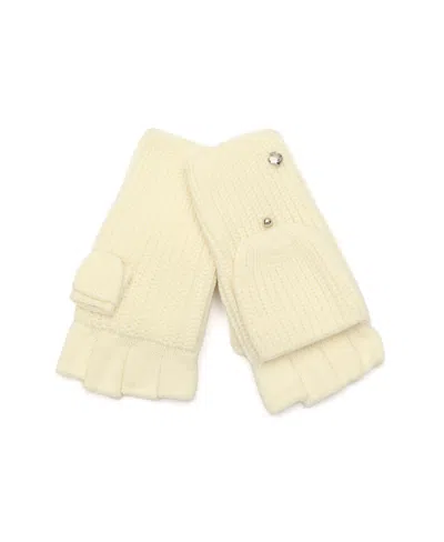 Kate Spade Women's Spade Logo Pop-top Gloves In Cream