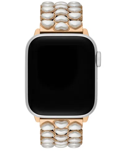 Kate Spade Women's Stainless Steel Rose Gold-tone Band For Apple Watch, 38/40/41mm And 42/44/45/49mm