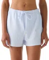 Kate Spade Women's Striped Cover-up Shorts In White
