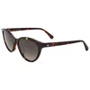 Kate Spade Dark Brown Gradient Butterfly Ladies Sunglasses Aubriella/g/s Ha 55 In Brown
