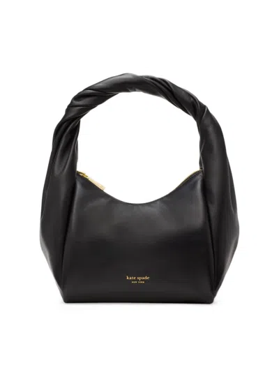 Kate Spade Women's Twirl Leather Top Handle Bag In Black
